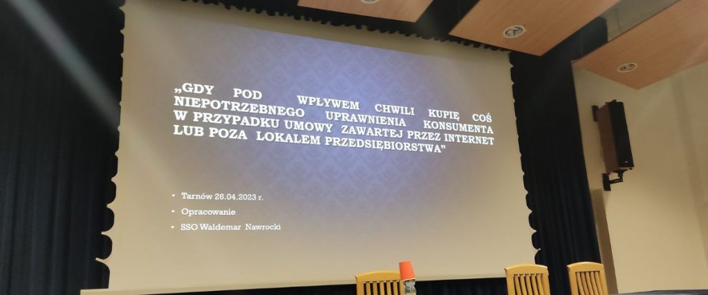 Wykład o pułapkach w nieuczciwym handlu – 26 kwietnia 2023r.