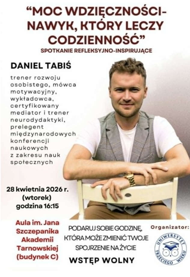 Spotkanie z mgr Danielem Tabisiem